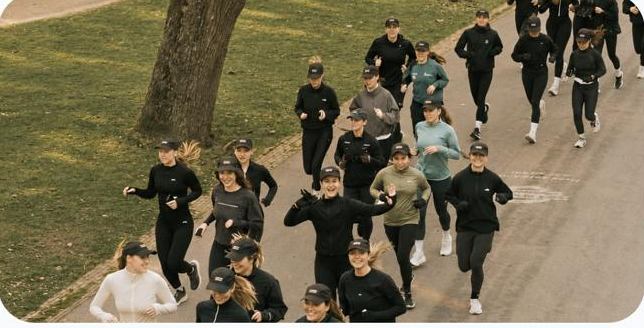 Laufgruppe bei einem CliqOut Event